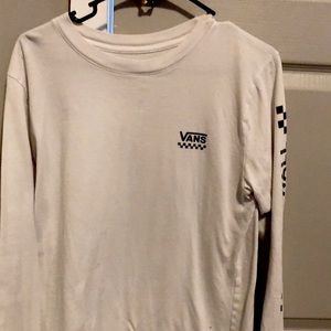 White Vans long-sleeved shirt. Oversized fit (size LRG)